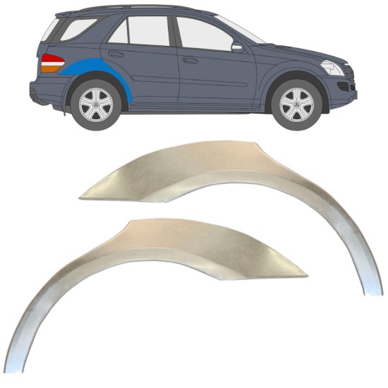Bok delni za Mercedes-Benz M-Class ML W164 2005-2011 / Levo+Desno / Komplet 14931