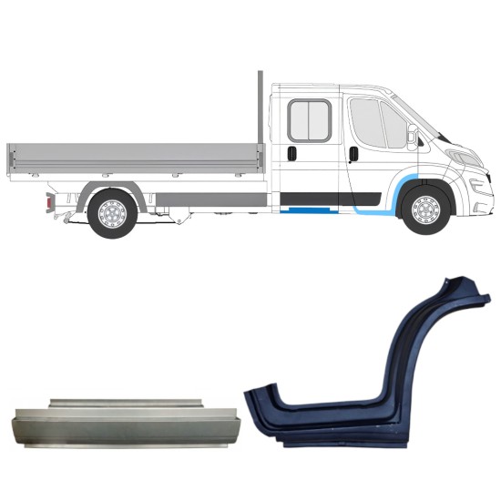 Set popravnih panelov za Opel Movano 2021-2026 / Desna 16434