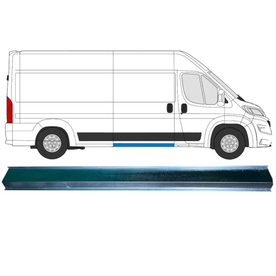 Popravni panel notranjega srednjega praga za Opel Movano 2021-2026 / Levo = Desno (simetrično) 16473