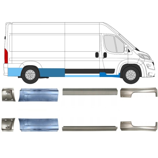 Set popravnih panelov za Opel Movano 2021-2026 / Levo+Desno 16468