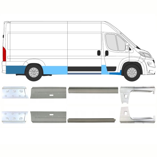 Set popravnih panelov za Opel Movano 2021-2026 / Levo+Desno / 16446