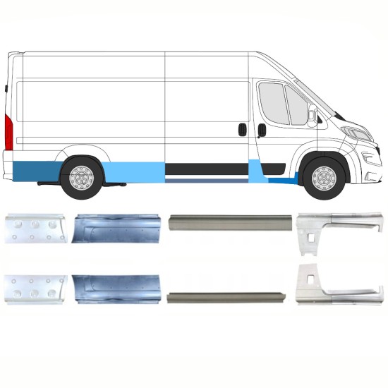 Set popravnih panelov za Opel Movano 2021-2026 / Levo+Desno 16466