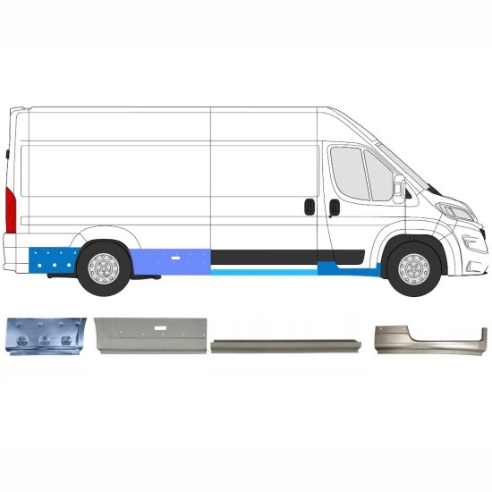 Set popravnih panelov za Opel Movano 2021-2026 / Desna 16796