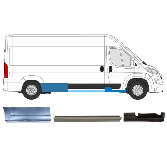 Set popravnih panelov za Opel Movano 2021-2026 / Desna 16537