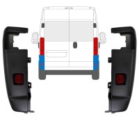 Vogal zadnjega odbijača 270 stopinj za Opel Movano 2021-2026 / Levo+Desno / Komplet 15797