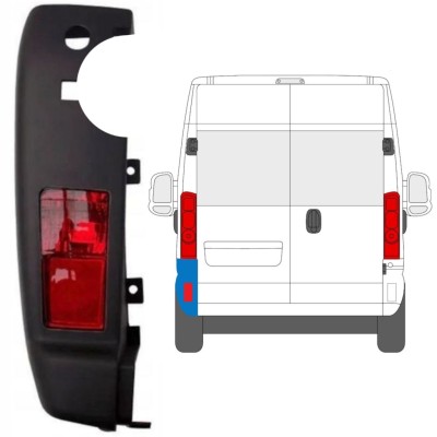 Zadnji vogal odbijača z lučjo za Opel Movano 2021-2026 / Leva / Komplet 15773
