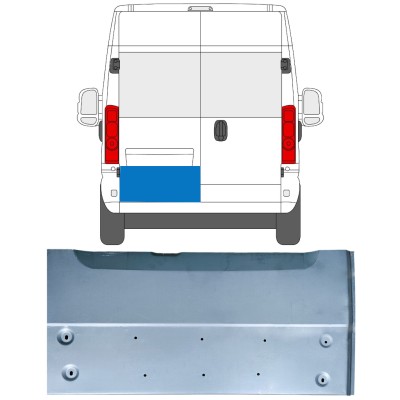 Popravni panel zadnjih vrat za Opel Movano 2021-2026 / Leva 16515