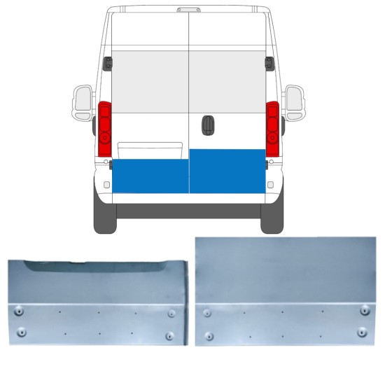 Popravni panel zadnjih vrat za Opel Movano 2021-2026 / Levo+Desno 16516