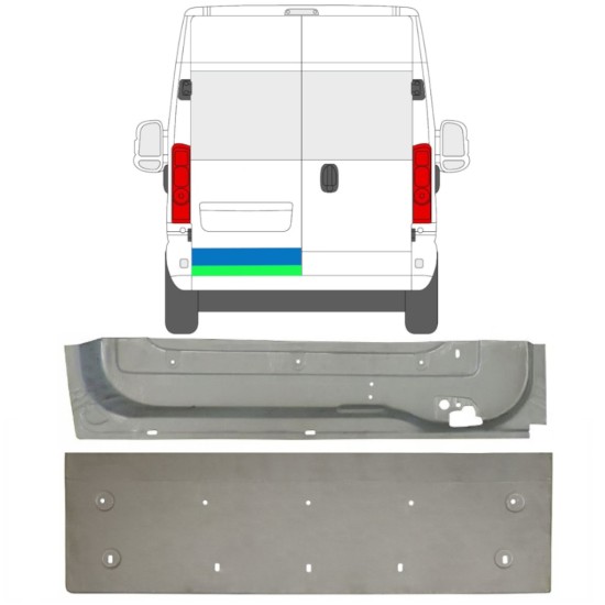 Popravni panel zadnjih vrat za Opel Movano 2021-2026 / Desna / Komplet 16518