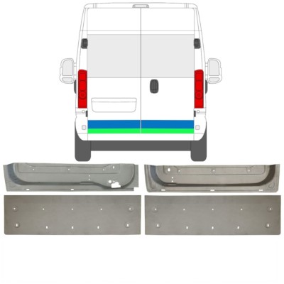 Popravni panel zadnjih vrat za Opel Movano 2021-2026 16519