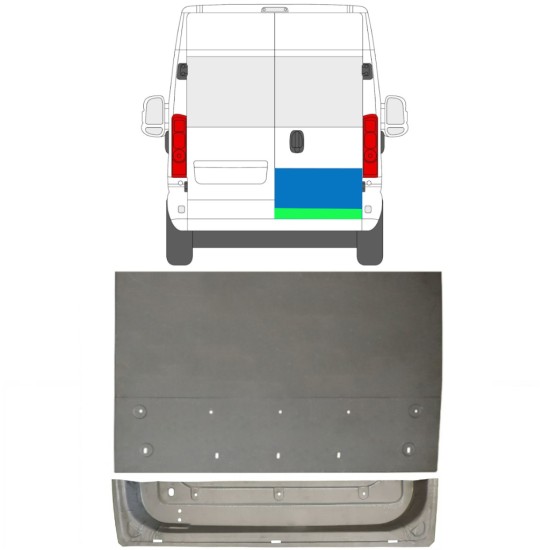 Popravni panel zadnjih vrat za Opel Movano 2021-2026 / Desna 16507