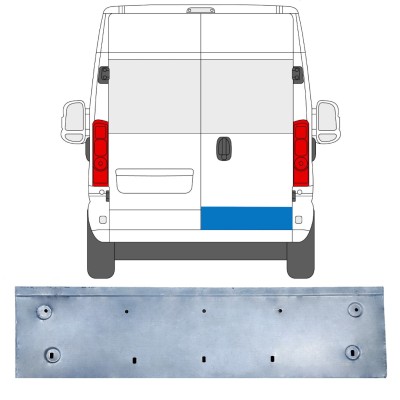 Popravni panel zadnjih vrat za Opel Movano 2021-2026 / Desna 16512