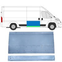 Zunanji spodnji popravni panel drsnih vrat za Opel Movano 2021-2026 / Desna 16402