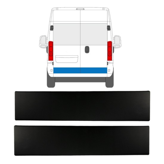 Obloga stranskega dela zadnjih vrat za Opel Movano 2021- / Levo+Desno / Komplet 15791