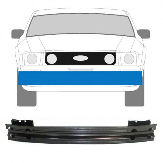 Ojačitev sprednjega odbijača / nosilec za Ford Mustang 2004-2015 6106