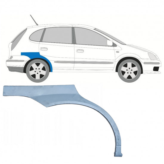 Bok delni za Nissan Almera Tino 2000-2006 / Desna 7436