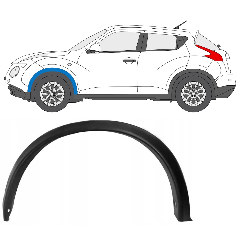 Sprednji Blatnik Zaščita Za Nissan Juke 2010-2019 / Leva 7897