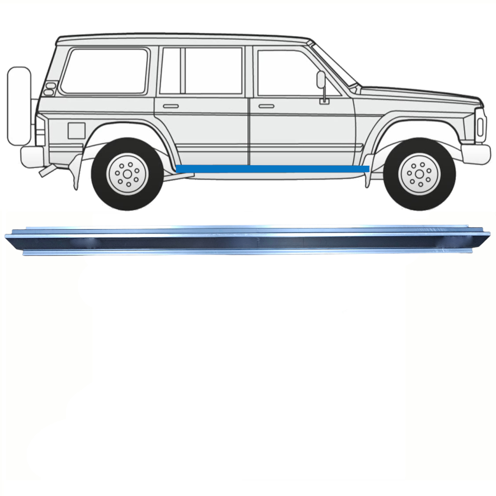 Prag Za Nissan Patrol Y60 Gy60 1990-1997 / Levo = Desno (Simetrično) 8598