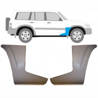 Popravni panel spodnjega dela sprednjega blatnika za Nissan Patrol 1997-2009 / Levo+Desno / Komplet 9625