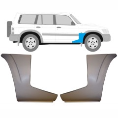 Popravni panel spodnjega dela sprednjega blatnika za Nissan Patrol Y61 GY61 1997-2009 / Levo+Desno / Komplet 9625