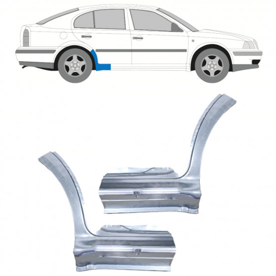 Prag za Skoda Octavia 1996-2010 / Komplet 12515