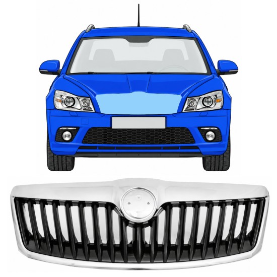 Rešetka za Skoda Octavia II 2008-2013 RS 17230