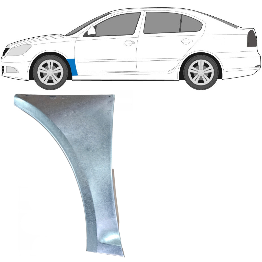 Popravni Panel Prednjega Blatnika Za Skoda Octavia Ii 2004-2013 / Leva 7005
