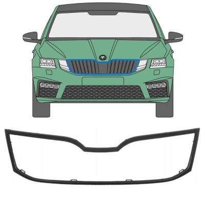 Okvir maske hladilnika za Skoda Octavia III 2017-2020 16207