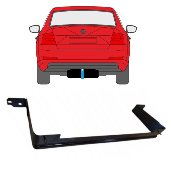 Trakovi za pritrditev rezervoarja goriva za Skoda Octavia III 2013-2020 14957