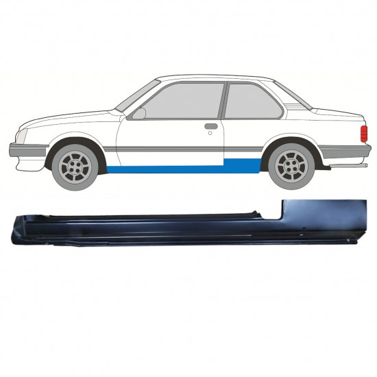 Prag za Opel Ascona / Vauxhall Cavalier 1981-1988 / Leva 10980