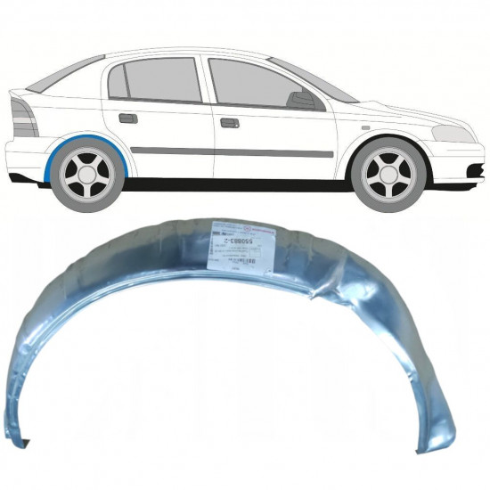 Bok delni notranji za Opel Astra 1998-2009 / Desna 7870