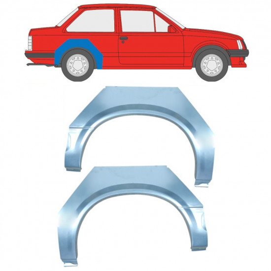 Bok delni za Opel Corsa A 1982-1993 / Levo+Desno / Komplet 11020