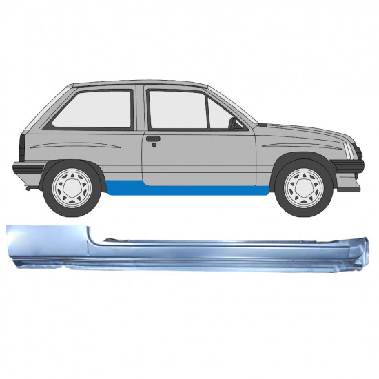 Prag za Opel Corsa A 1982-1993  / Desna 7703