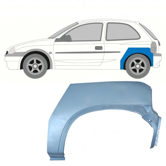 Bok delni za Opel Corsa B 1993-2001 / Leva 7254