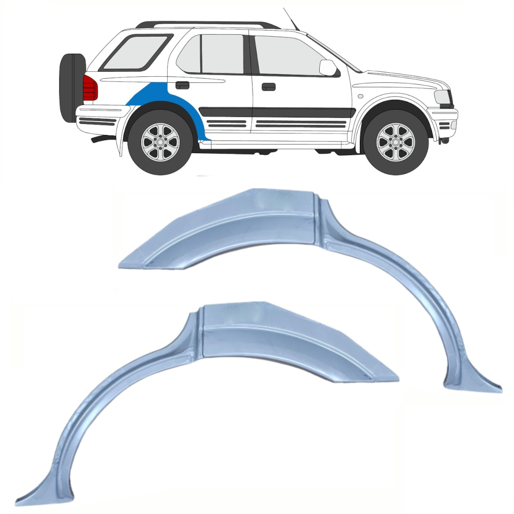 Bok Delni Za Opel Frontera B 1999-2002 / Levo+Desno / Komplet 10375