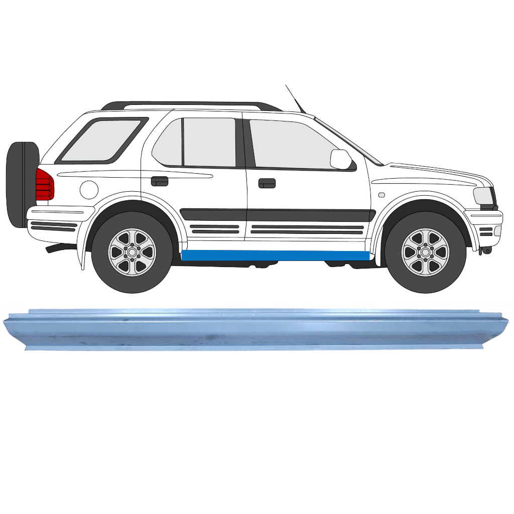 Prag Za Opel Frontera B 1999-2002 / Levo = Desno (Simetrično) 6883
