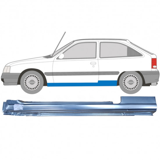 Prag za Opel Kadett 1984-1993 / Leva 6939