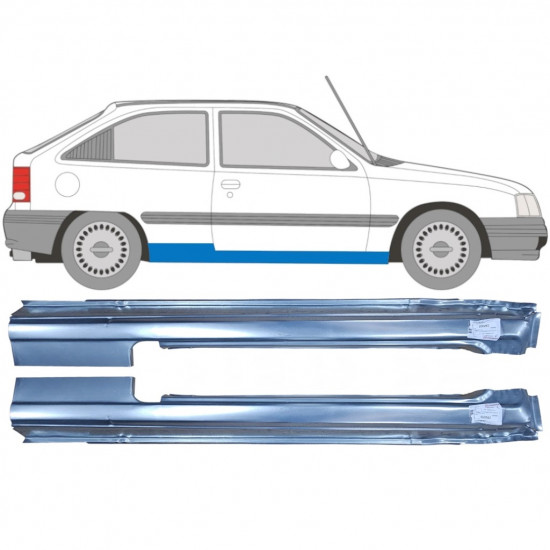 Prag za Opel Kadett 1984-1993 / Levo+Desno / Komplet 9449