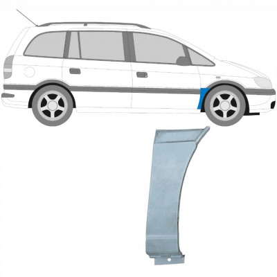 Popravni panel prednjega blatnika za Opel Zafira 1999-2005 / Desna 6094