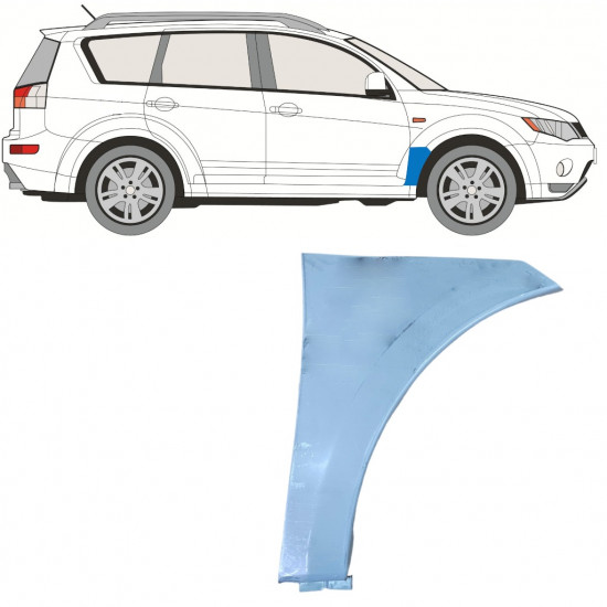 Popravni panel prednjega blatnika za Mitsubishi Outlander 2007-2012 / Desna 10900