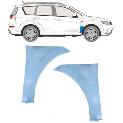 Popravni panel prednjega blatnika za Mitsubishi Outlander 2007-2012 / Levo+Desno / Komplet 10902