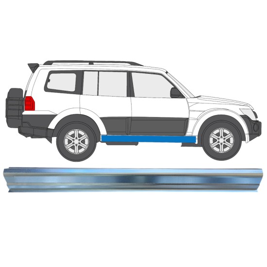 Prag za Mitsubishi Pajero 2006-2021 / Desna 16349