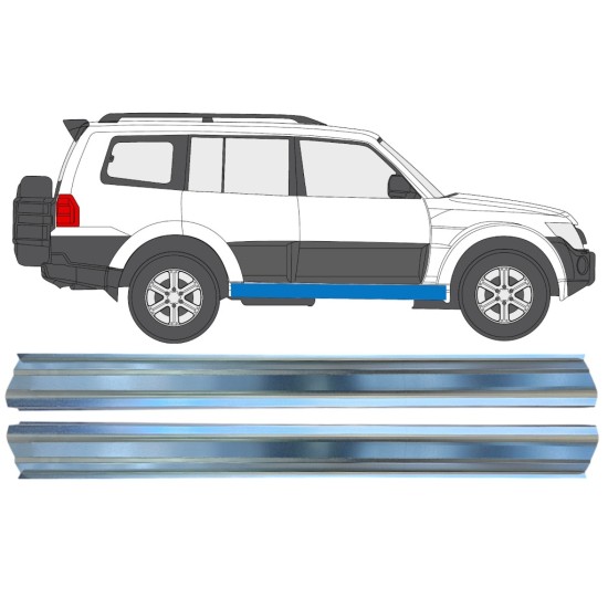 Prag za Mitsubishi Pajero 2006-2021 / Levo+Desno / Komplet 16351