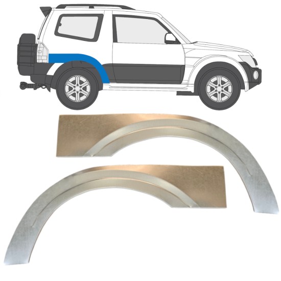 Bok delni za Mitsubishi Pajero 2006-2021 / Levo+Desno / Komplet 14839