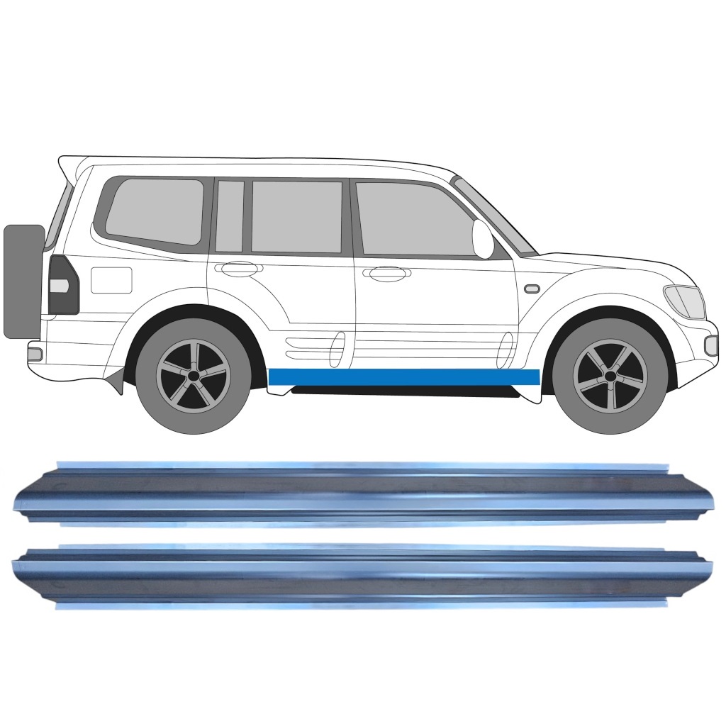 Prag Za Mitsubishi Pajero 1999-2006 / Levo+Desno / Komplet 11362