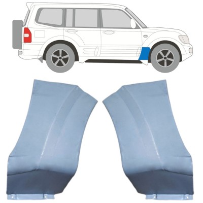 Popravni panel prednjega blatnika za Mitsubishi Pajero 1999-2006 / Levo+Desno / Komplet 16903