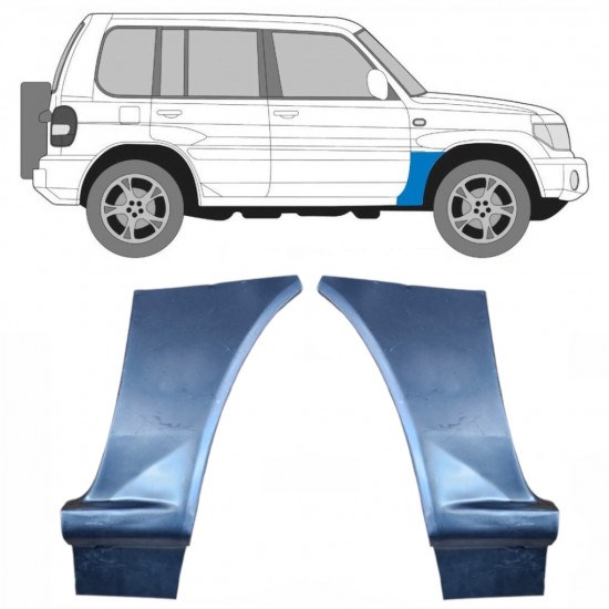 Popravni panel prednjega blatnika za Mitsubishi Pajero Pinin 1998- / Levo+Desno / Komplet 9298