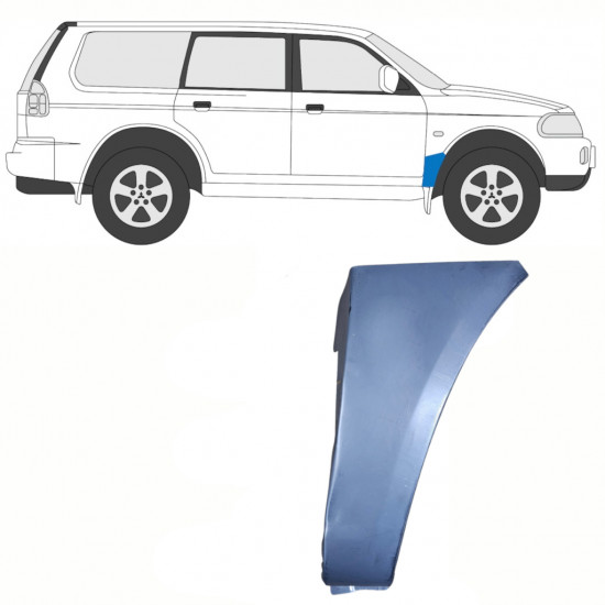 Popravni panel sprednjega blatnika za Mitsubishi Pajero Sport 1996-2008 / Desna 8456