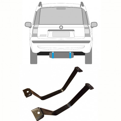 Trakovi za pritrditev rezervoarja goriva za Fiat Panda 2003-2012 10159