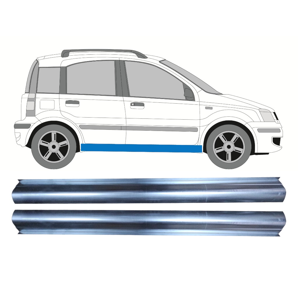Prag Za Fiat Panda 2003-2012 / Levo = Desno (Simetrično) / Komplet 10481
